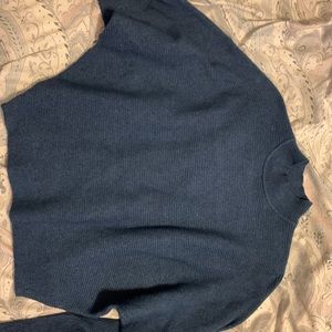 Navy Mock neck sweater